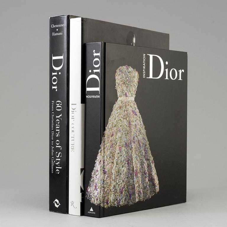 MODELITTERATUR, 3 volymer: Christian Dior.