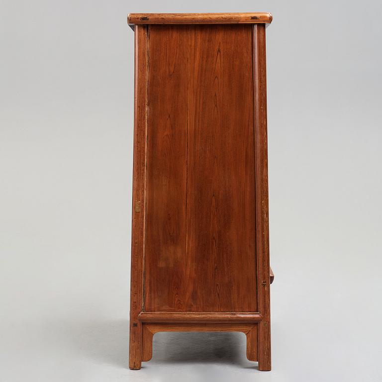 A Chinese hardwood cabinet, Qing dynasty, presumably 18th Century.