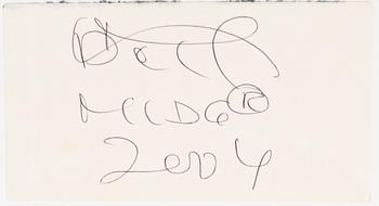 Marianne Lindberg De Geer, chalk on paper, signed and dated 2004 verso.