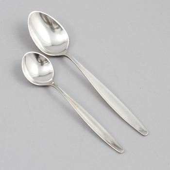 SKEDAR, 25 st, silver, Georg Jensen, Danmark, 1900-tal, vikt 288 g.