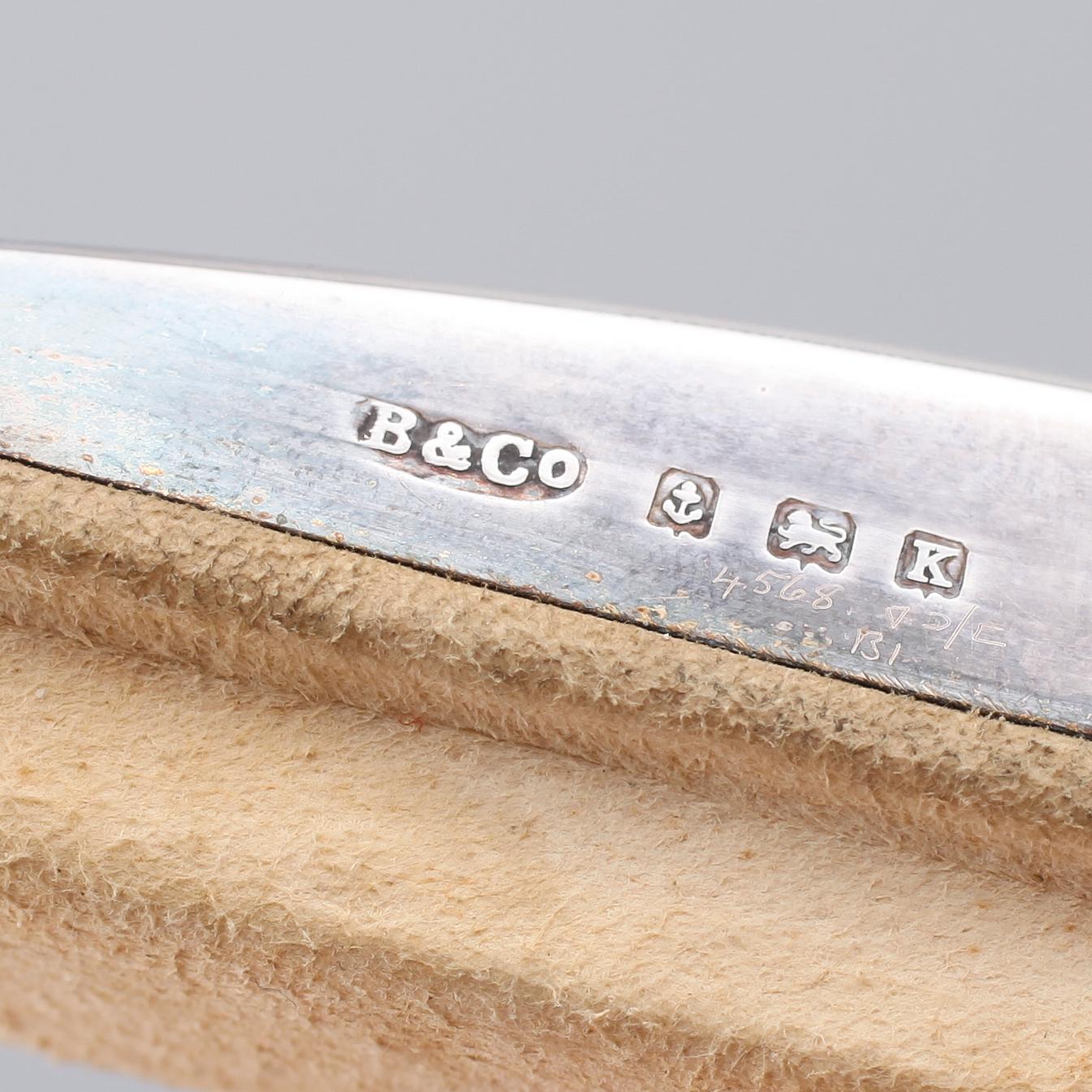 TOILETTESET, 5 delar, silver, Birmingham 1933.