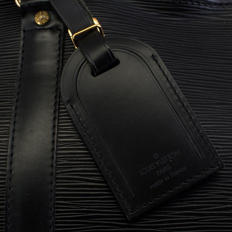 VÄSKA, "Keepall 50 Epi Black", Louis Vuitton.