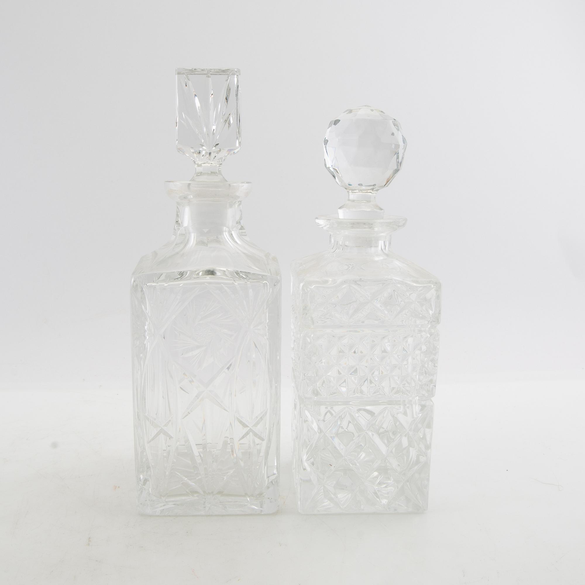 Decanters 4 pcs 20th century.