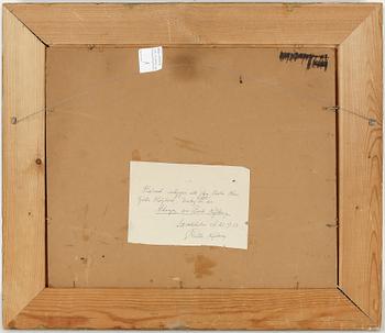 CARL KYLBERG, olja på duk uppklistrad på pannå. Monogramsignerad och intygad av konstnärens hustru Ruth Kylberg.