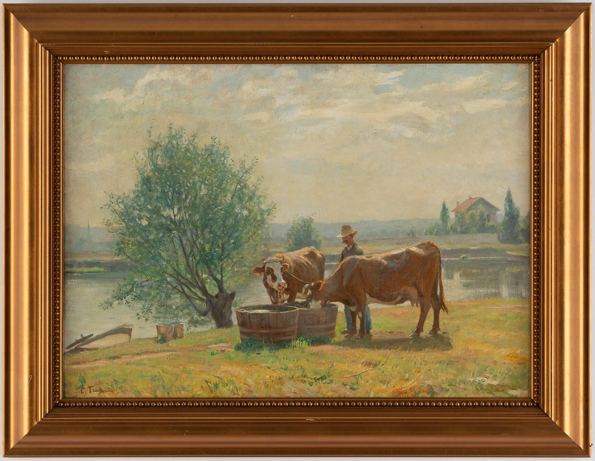 Carl Trägårdh, oil on canvas, signed.