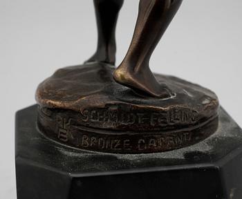 JULIUS SCHMIDT-FELLING, skulptur, brons, sign i godset.