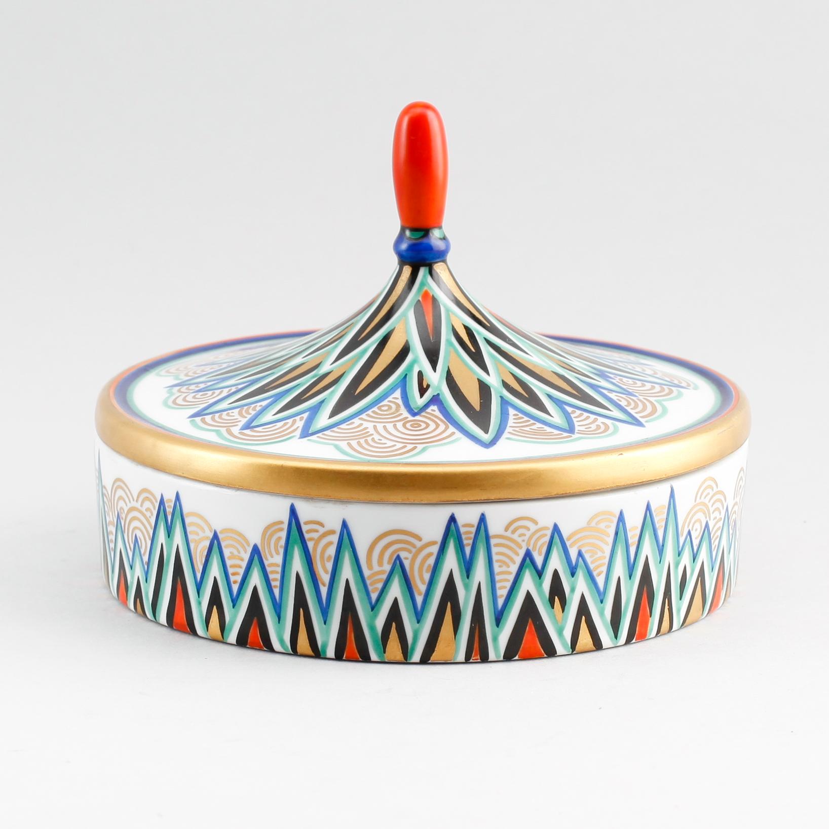 LOCKASK, porslin, art déco, Kurt Wendler, Rosenthal, 1900-talets första hälft.