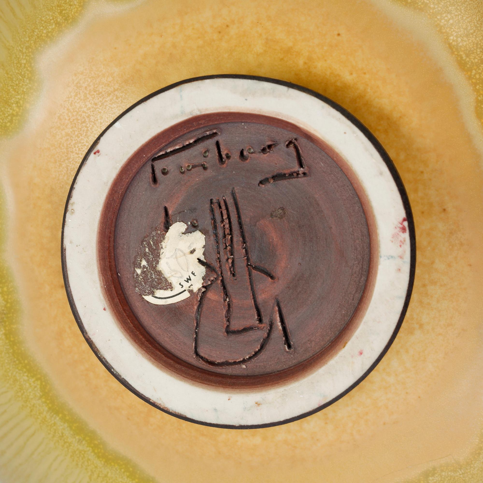 VAS, stengods, Berndt Friberg Gustavsberg. Sign.