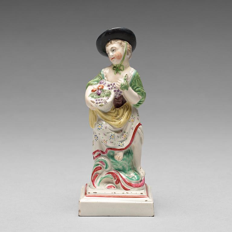 FIGURIN, flintgods. England, omkring 1800.