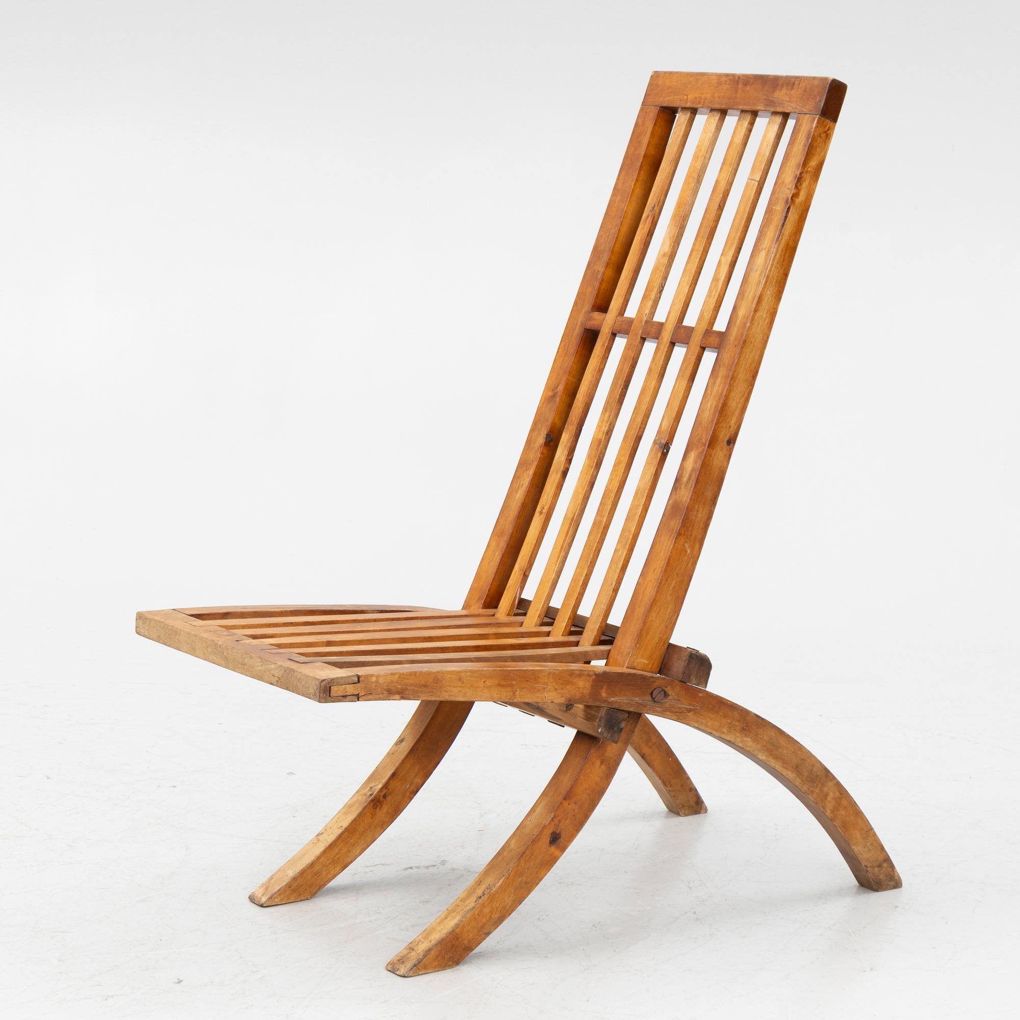 Fällstol, 1900-talets andra hälft.