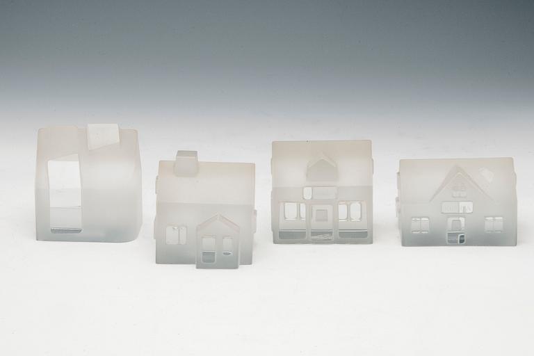 Jorma Vennola, GLASS SCULPTURES, 4 PCS.