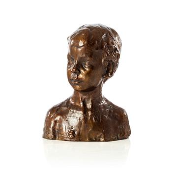 Gudmar Olovson, sculpture. Signed. Numbered. Foundry mark. Bronze, height 23 cm, length 18 cm.