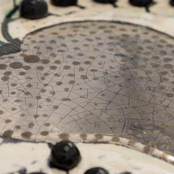 Birger Kaipiainen, dekorationsfat, stengods signerad Kaipiainen.