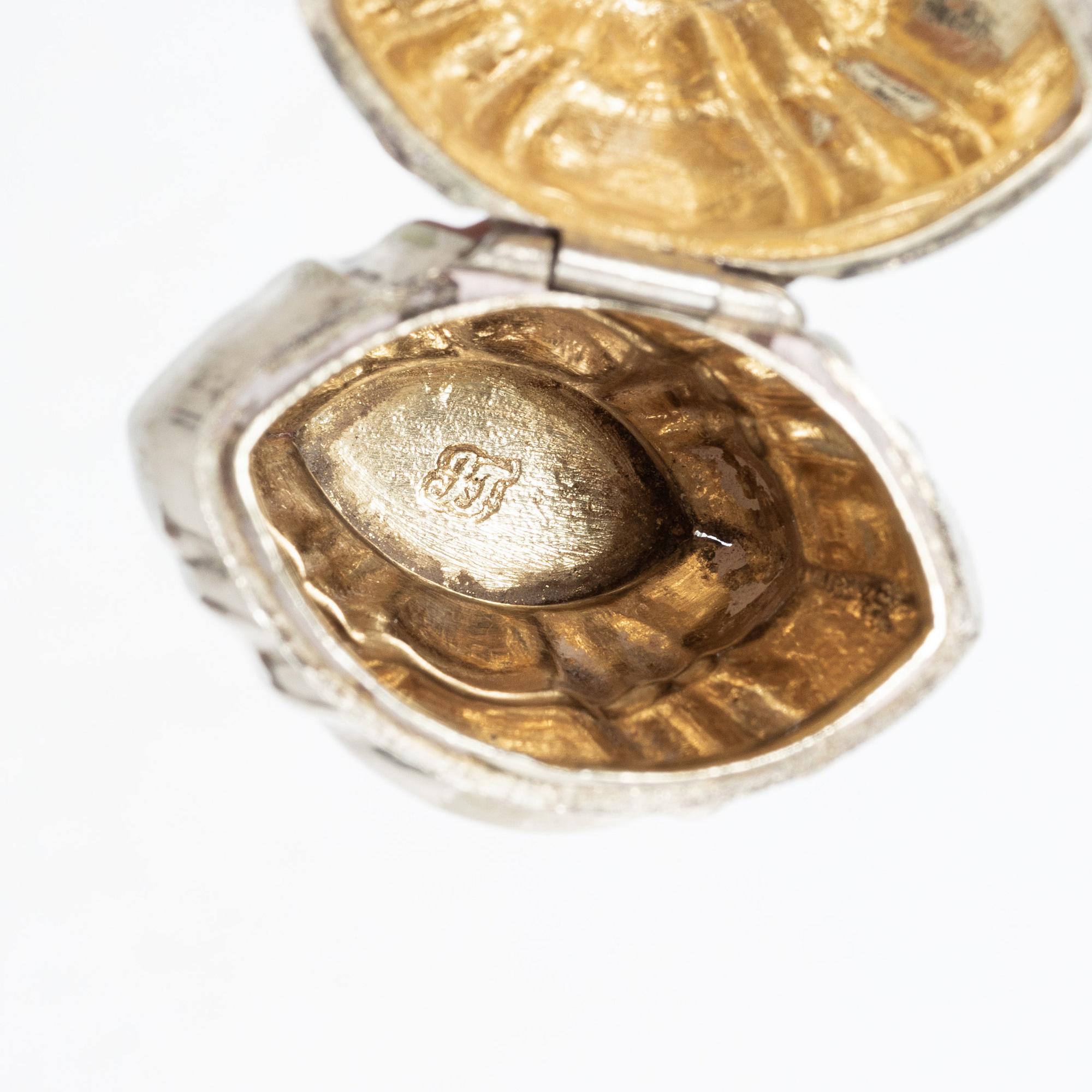 Scent box, silver, mark of Poul Jensen Theilgaard, Odense, Denmark (active 1795-1820).