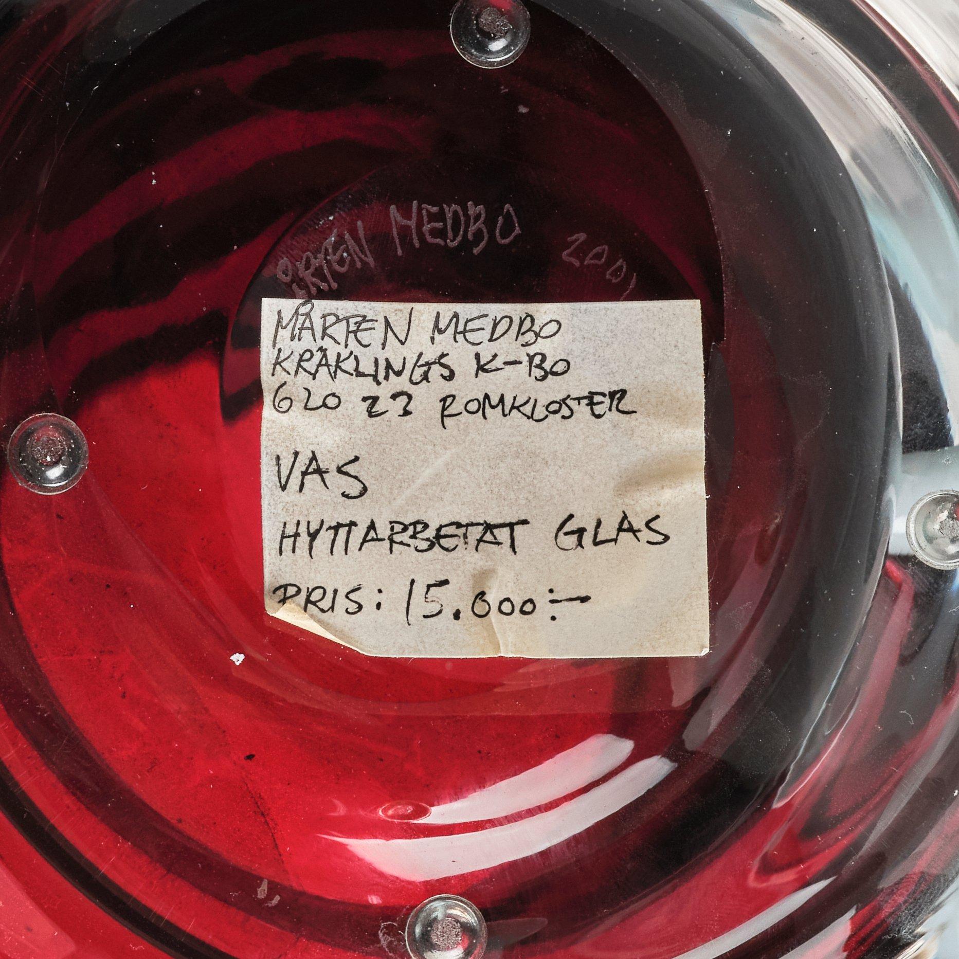 Mårten Medbo, "Double vase", Ajeto, Tjeckien, 2001.
