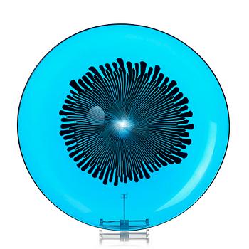 Ludovico Diaz De Santillana, a 'Cannette' glass dish, Venini, Murano, Italy c. 1960.