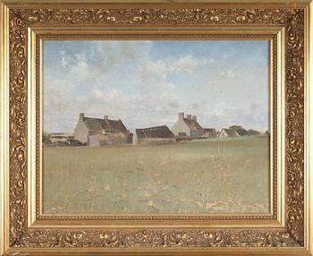 AUGUST HAGBORG, olja på duk, signerad.