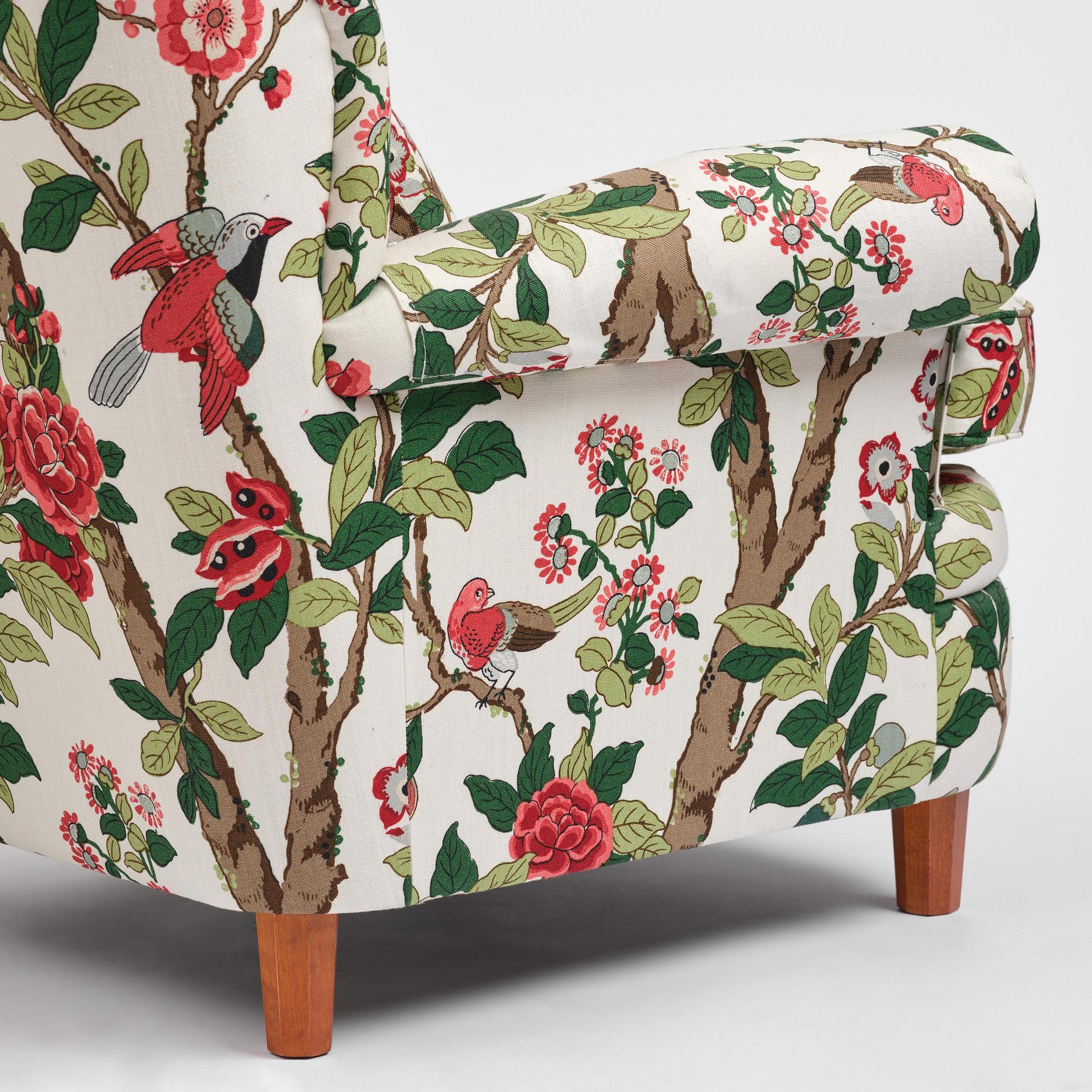 Josef Frank, a pair of armchairs model 336, Firma Svenskt Tenn, 2017.