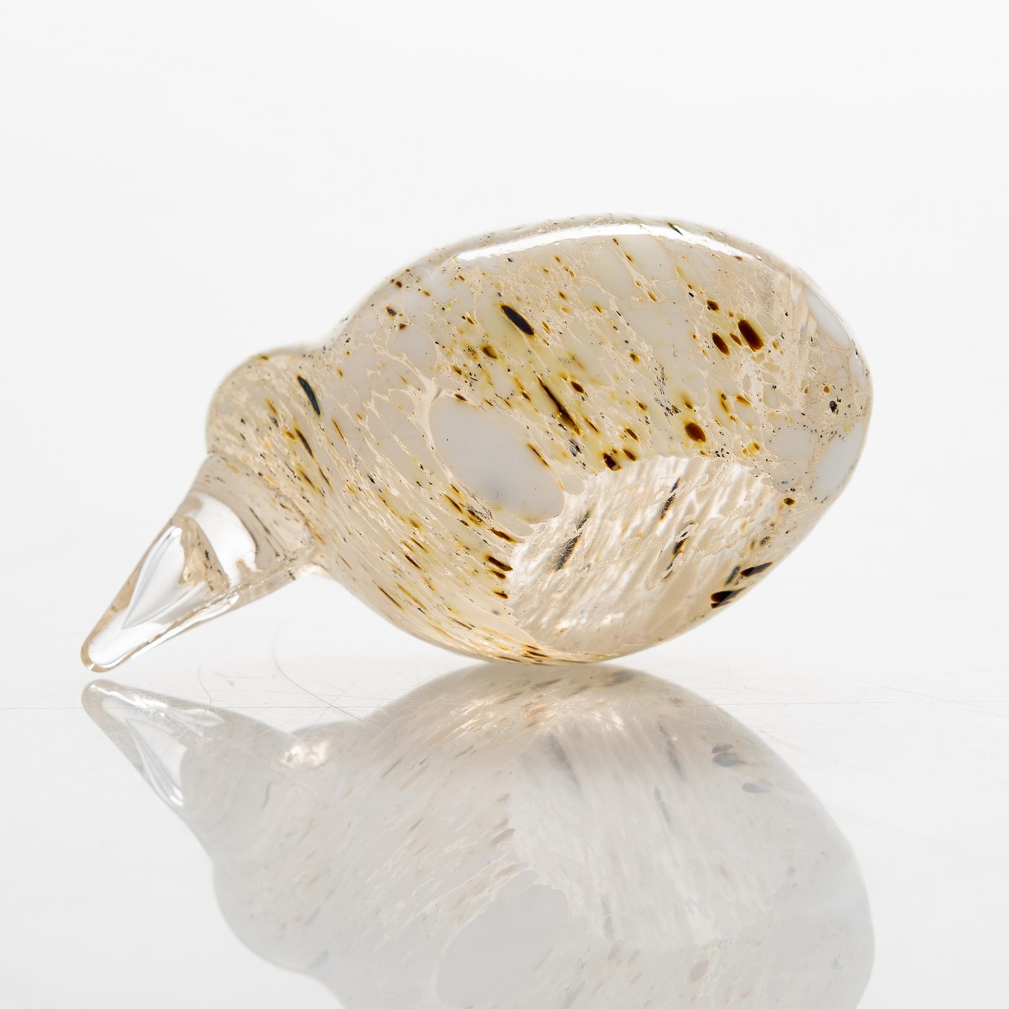 Kaj Franck, an 'Art Kiwi' glass bird signed Kaj Franck Nuutajärvi Notsjö.