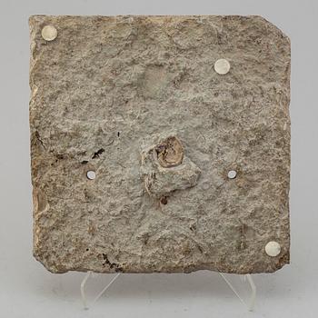 An 18th century limestone sundial.