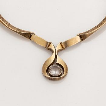 Ett set med collier och örhängen, sterling silver, Kultasepät Sten & Laine. Finland.