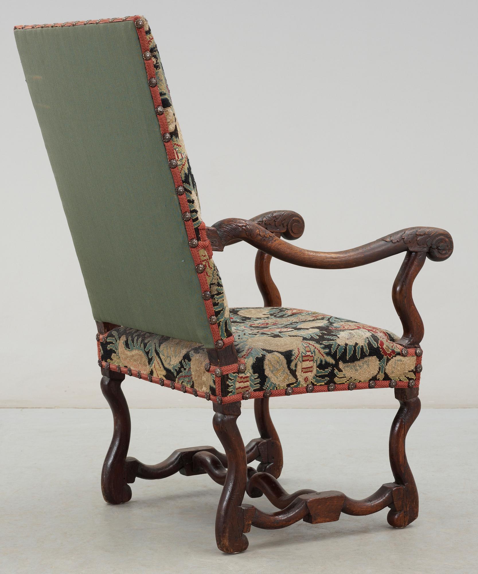 KARMSTOL. Barock, Frankrike, 1700-tal.