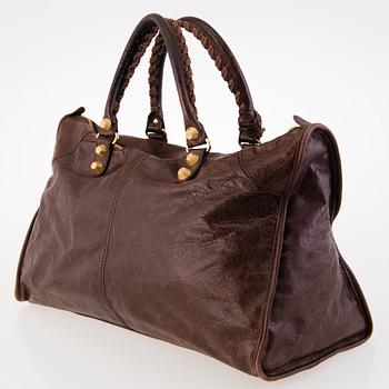 BALENCIAGA Brown Work Giant Bag.