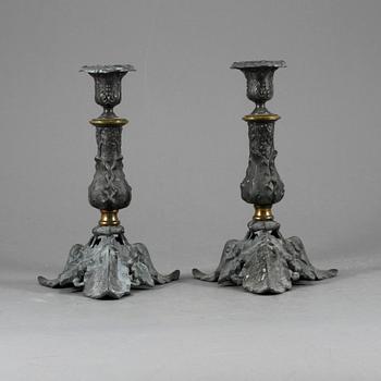 LJUSSTAKAR, ett par, 1800-talets slut.