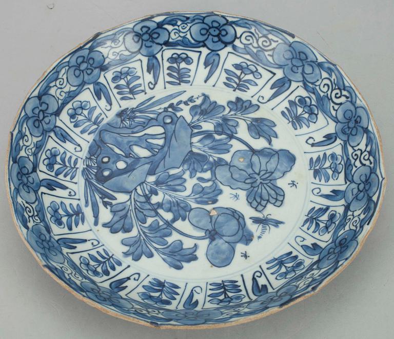 FAT, porslin, Kina, Qingdynastin, Kangxi (1662-1722).