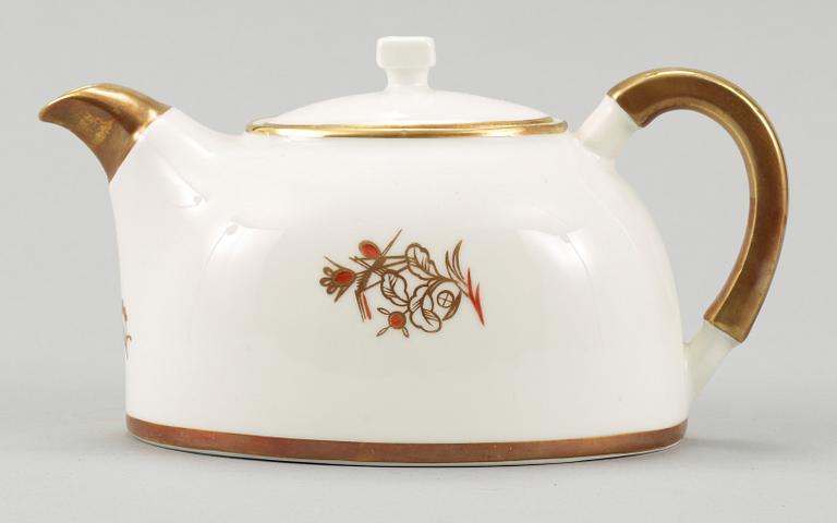 TEKANNA, porslin, Edward Hald, Karskrona Porslinsfabrik, 1930-tal.