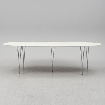 PIET HEIN & BRUNO MATHSSON, a 'Superellips dining table from MIAB/Fritz Hansen, 1982.