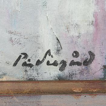 Pär Siegård, Still life, with a motif on the reverse.