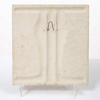 Stig Lindberg, Väggplakett, stengods, "Don Quijote och Sancho Panza", Gustavsberg.