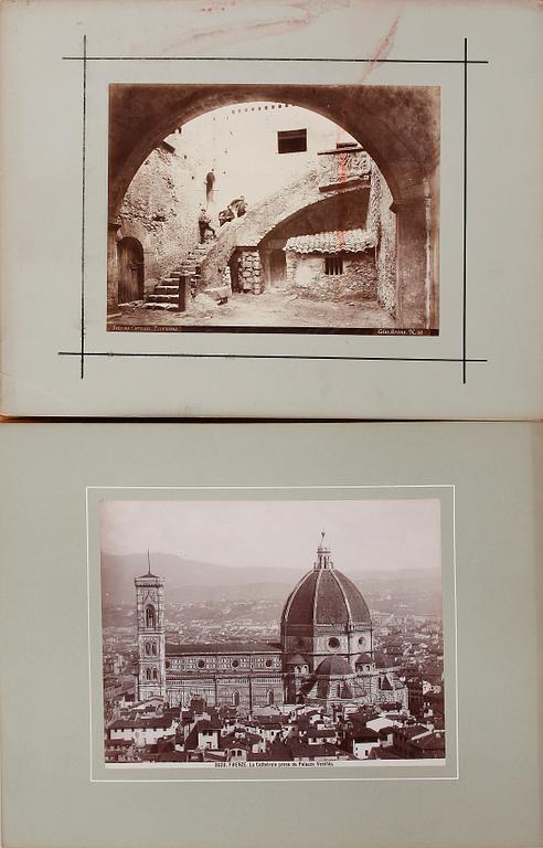 FOTOGRAFIER, 13 st Italien 1800-talets slut.