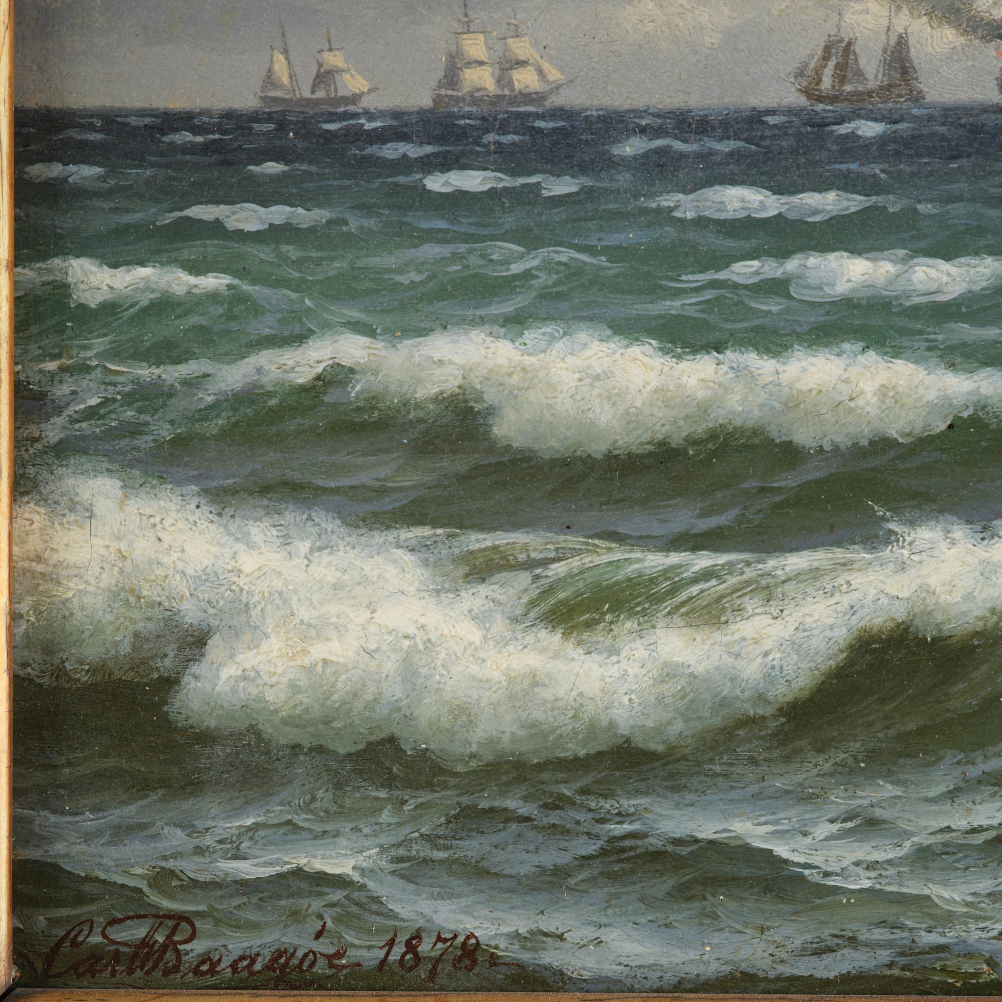 Carl-Emil Baagoe, Spreeglare with many ships in the background.