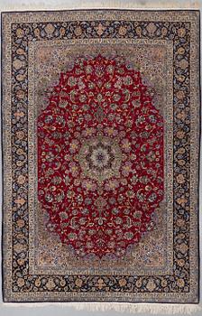 Matta, Old Isfahan, part silk, ca 298,5 x 203 cm.