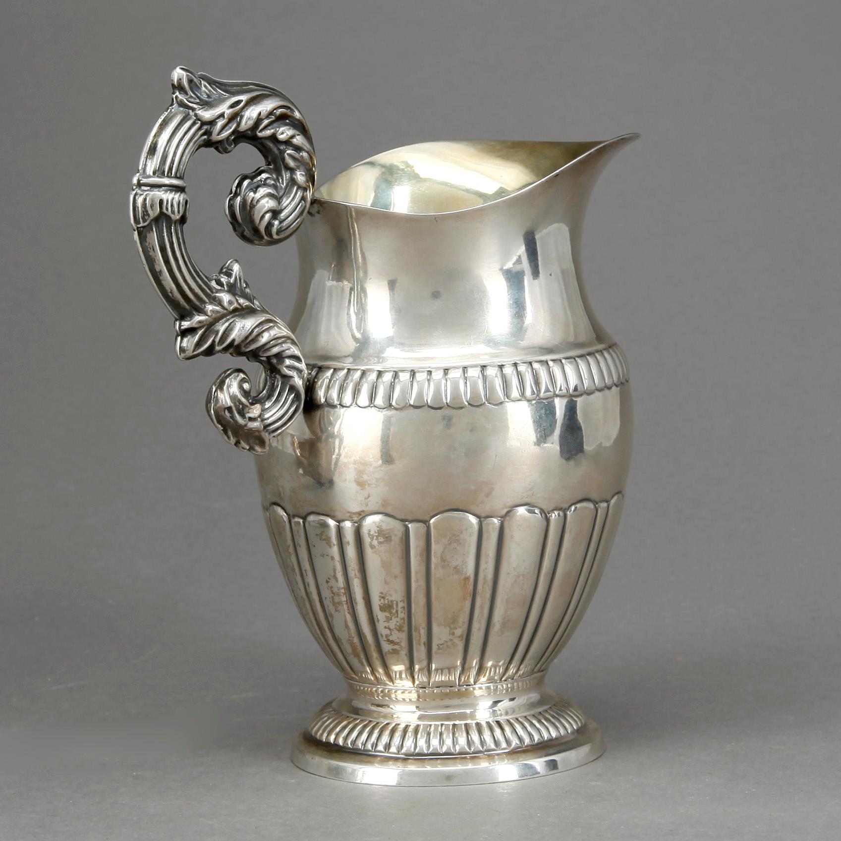 MJÖLKKANNA, silver, Mattias Helén, Västervik, 1845. Vikt 237 gram.