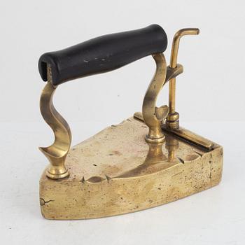 Iron, brass, 19th century.