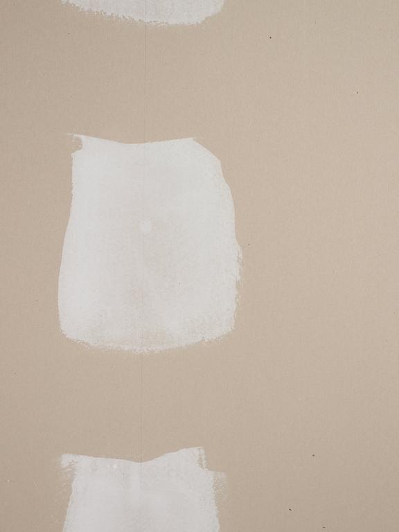 Clay Ketter, "White over grey wall painting".