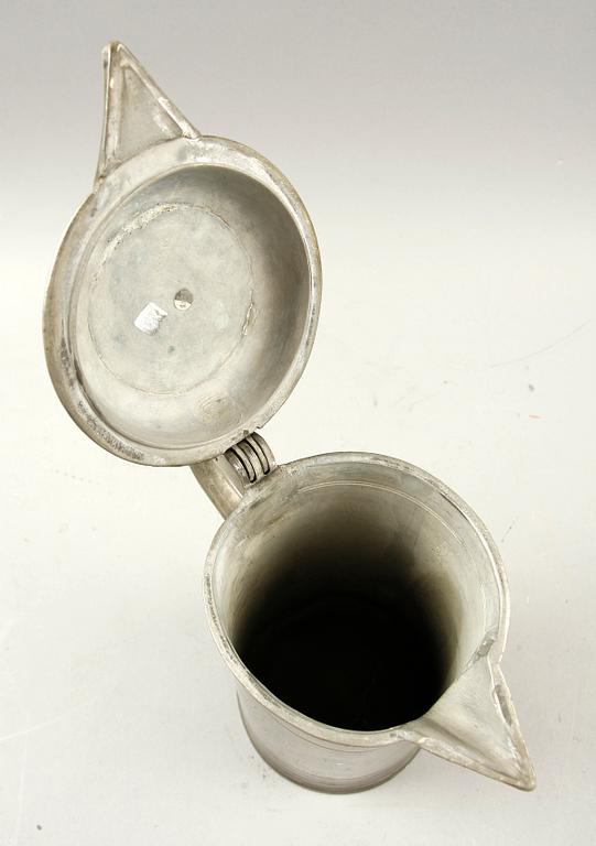 CYLINDERSTOP, tenn, märkt på locket MAZZZ 1720.