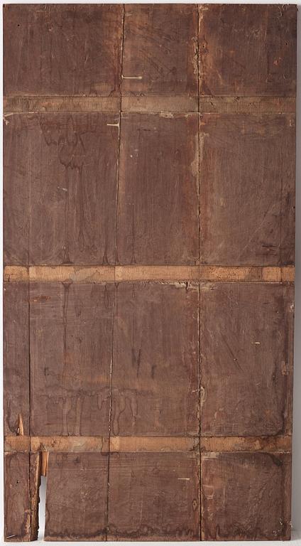 A set of three Chinese hardwood panels, Qing dynasty.