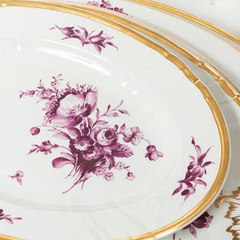 Royal Copenhagen, dinner service, 72 pieces, 'Juliane Marie Purple' 1905.