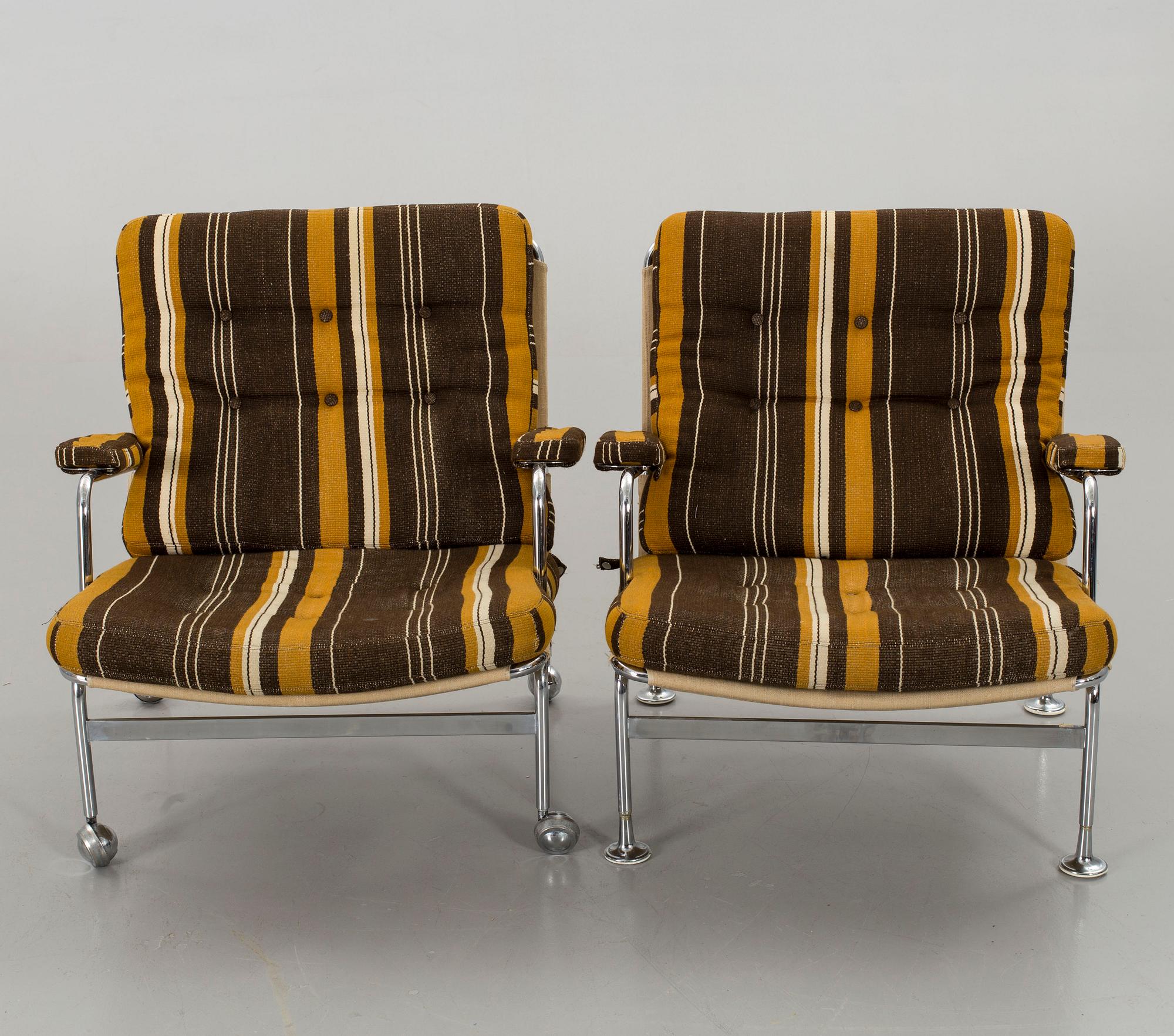 BRUNO MATHSSON, fåtöljer, ett par, "Karin".