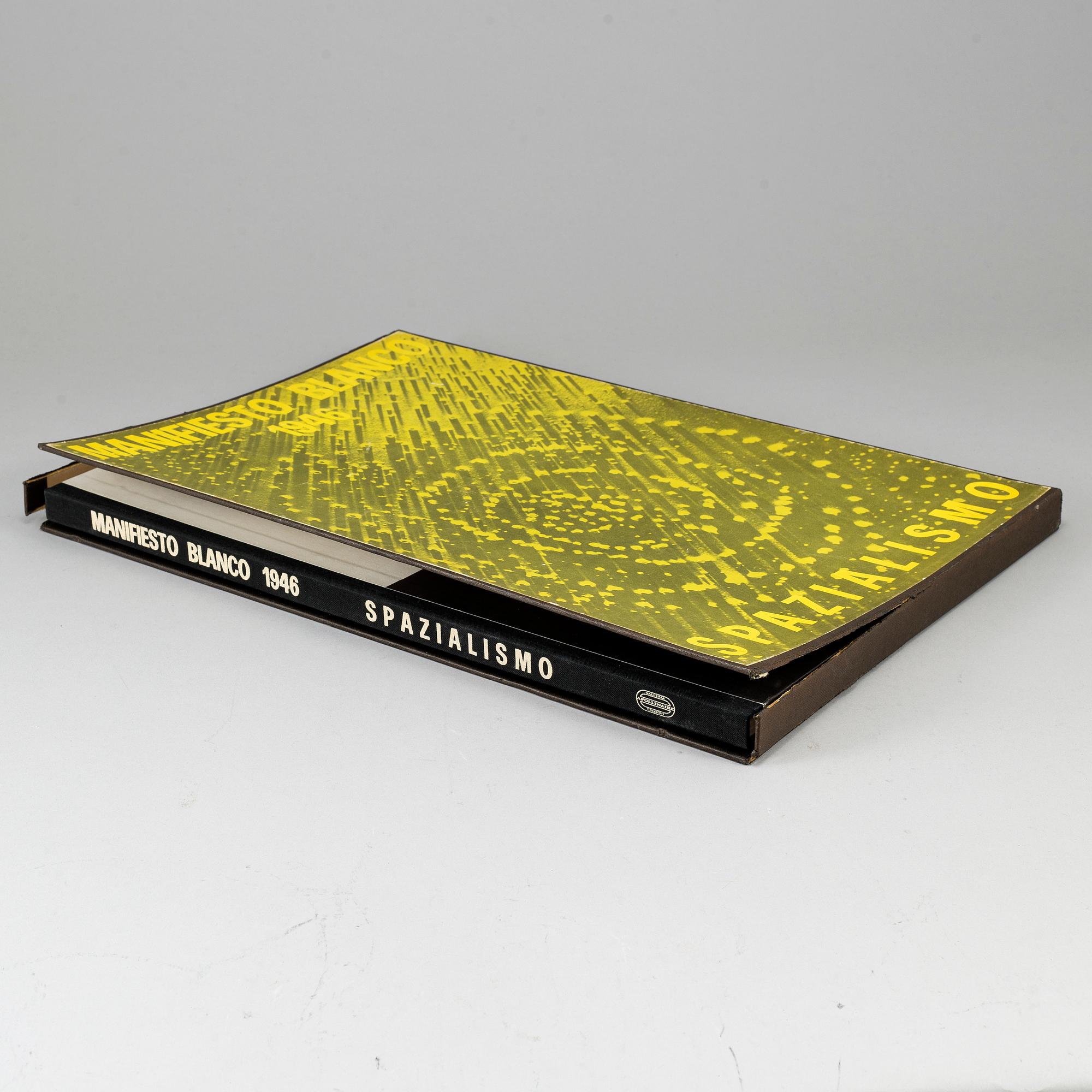 LUCIO FONTANA, book, "Manifiesto Blanco 1946 Spazialismo", 1966.