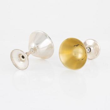 Cocktailglas, 12 st, silver, MGAB, Uppsala 1954-1963.