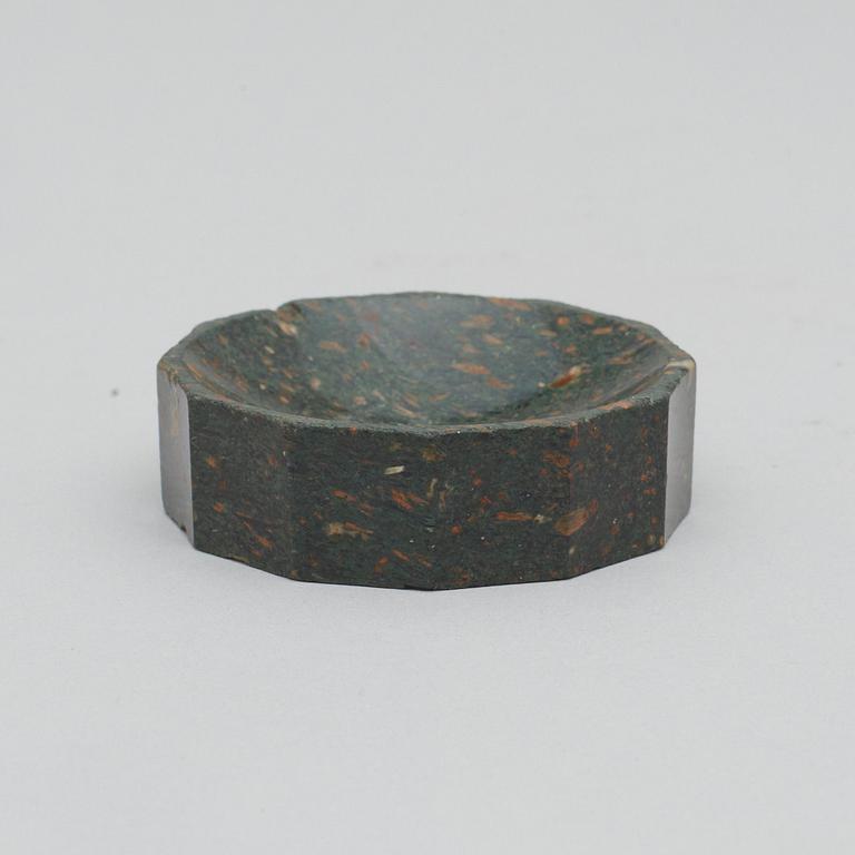 A Swedish early 19th century porphyry salt.
