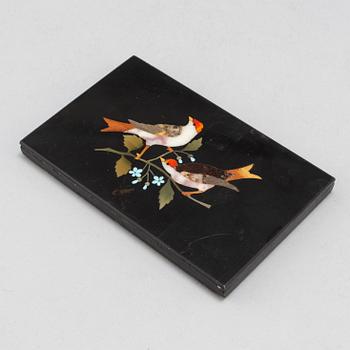 BREVPRESS, pietra dura, Italien, 1800/1900-tal.