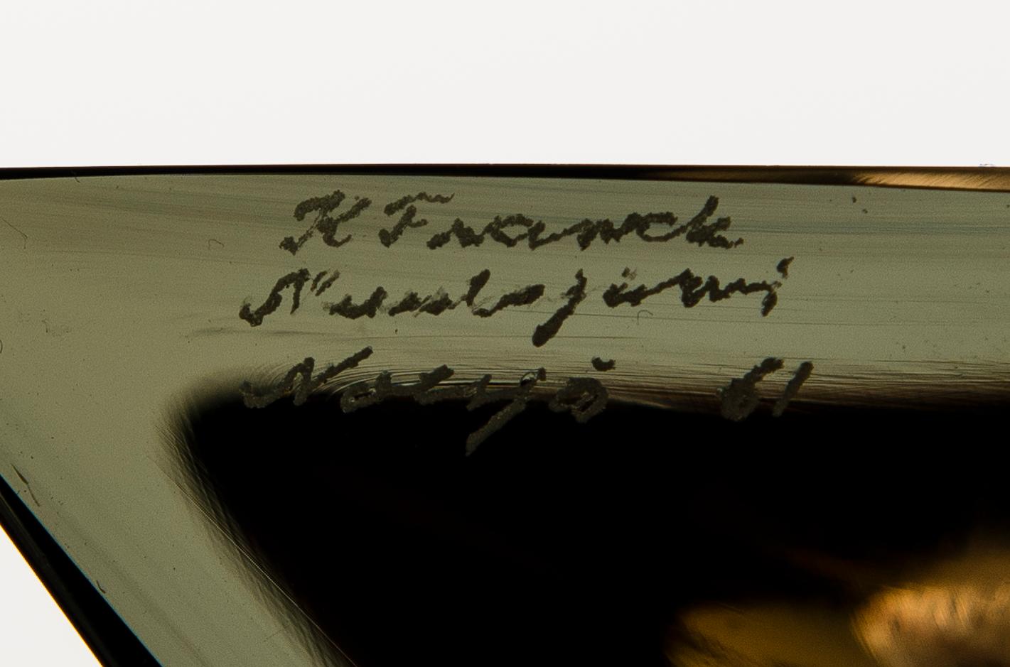 Kaj Franck, A set of six signed 'Prisma' vases.