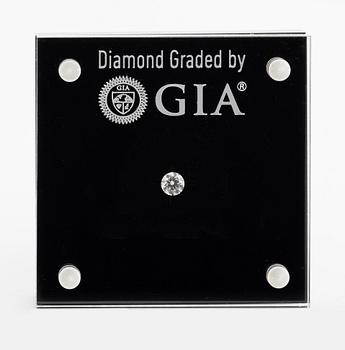 Loose brilliant cut diamond 0,30 ct, with GIA dossier, "Triple X".