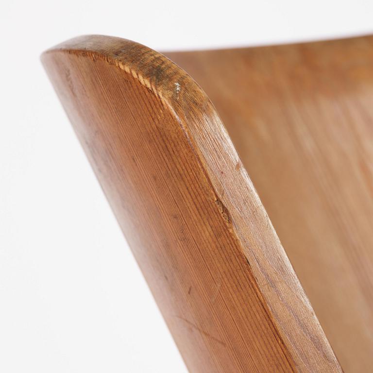 Steneby Hemslöjdsförening, gungstol, furu, 1930-40-tal.